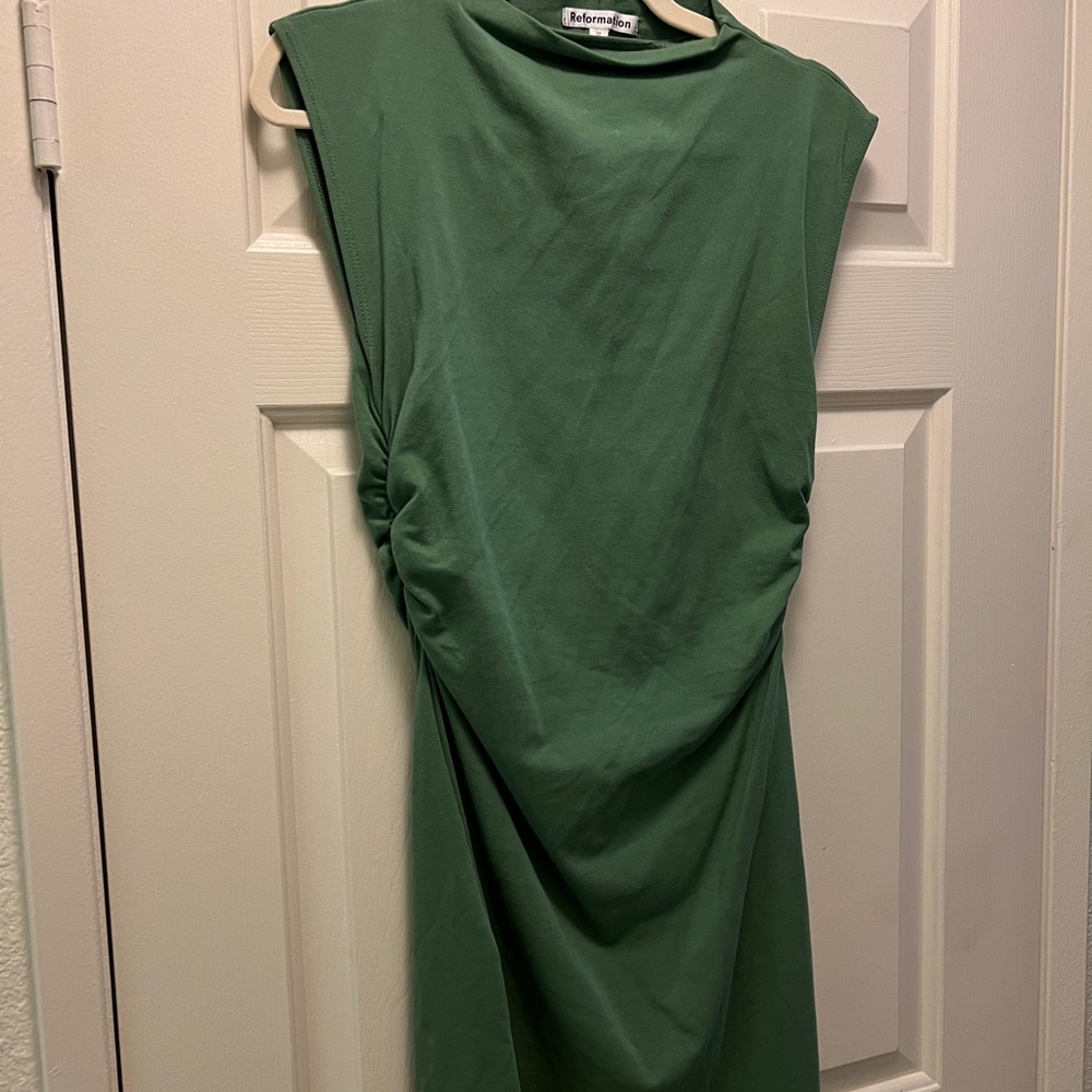 Reformation Green Mini Dress
